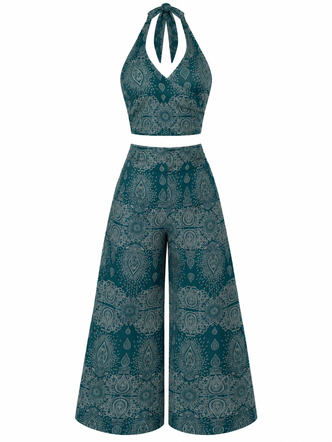 Set Boho - Top & Pantalón wrap