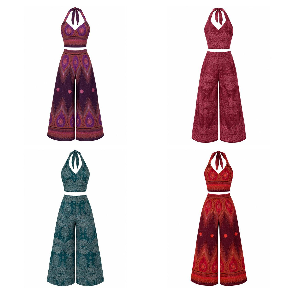 Set Boho - Top & Pantalón wrap