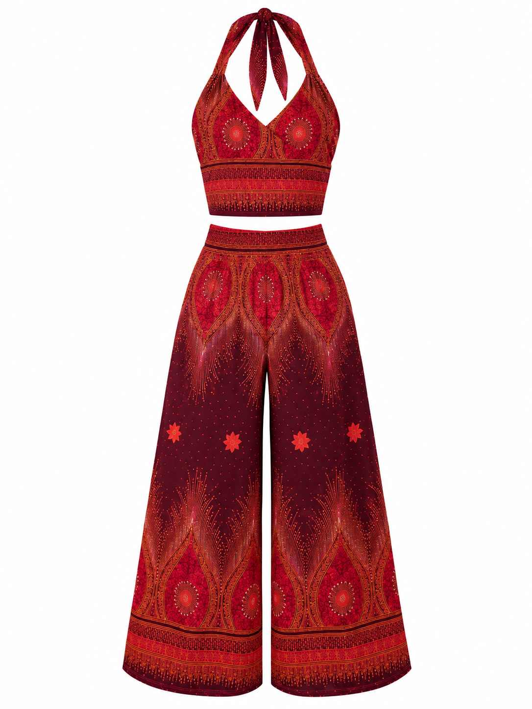 Set Boho - Top & Pantalón wrap