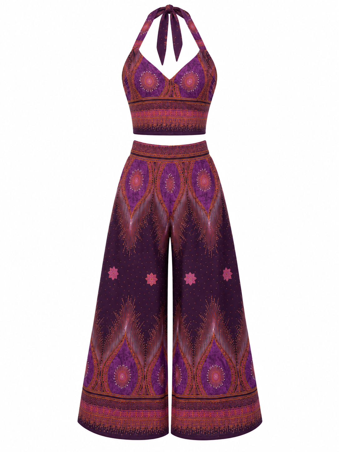 Set Boho - Top & Pantalón wrap